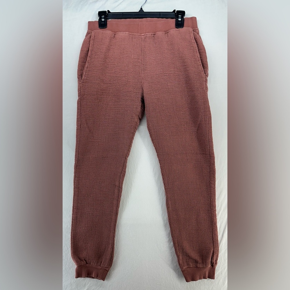 PARACHUTE Cotton Waffle Knit‎ Lounge Pants Jogger Pajama Pockets Clay Size Small